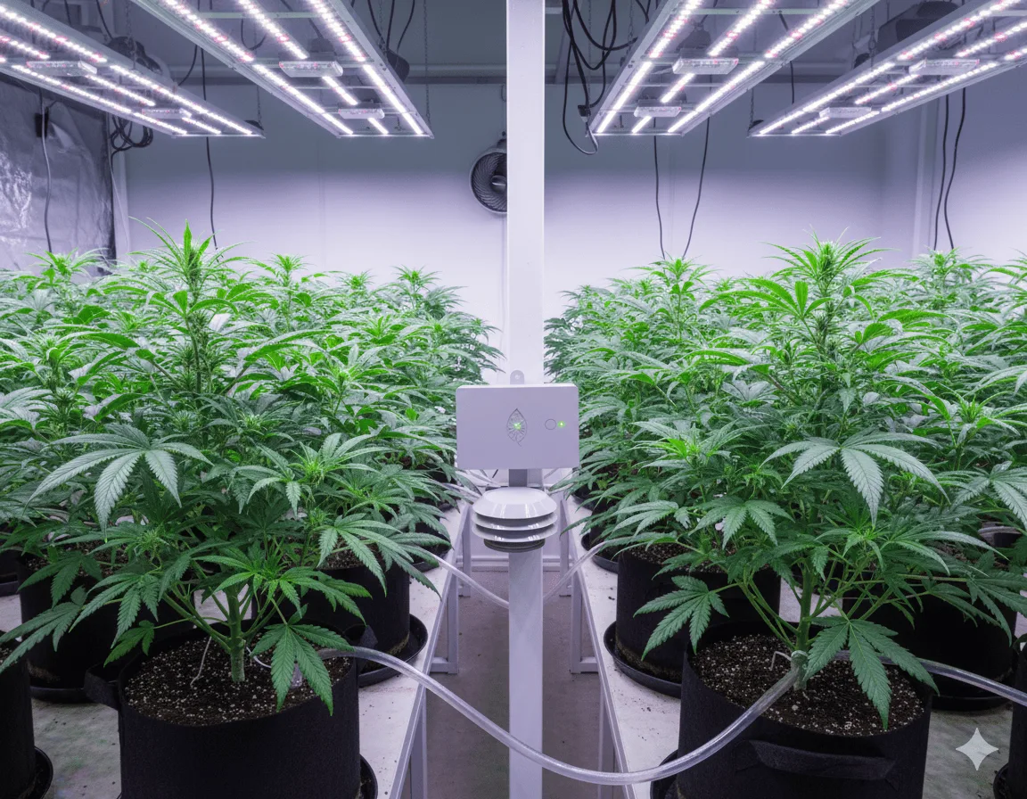 Cultivo de cannabis medicinal con sensores IoT para control climático de precisión - iotgrow
