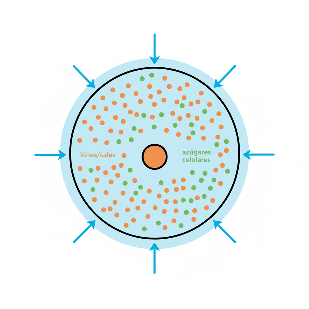 Diagrama de la Raíz mostrando una célula radicular ampliada