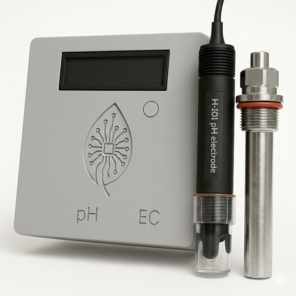 Sensor IoT Hidropónico Pro - Medición profesional de pH y conductividad eléctrica para hidroponia y cultivos precisos | iotgrow