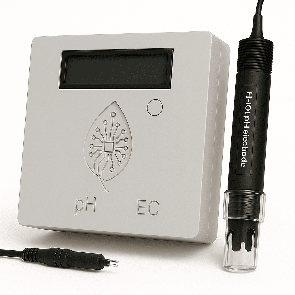 Sensor IoT Hidropónico Pro - Medición profesional de pH y conductividad eléctrica para hidroponia y cultivos precisos | iotgrow